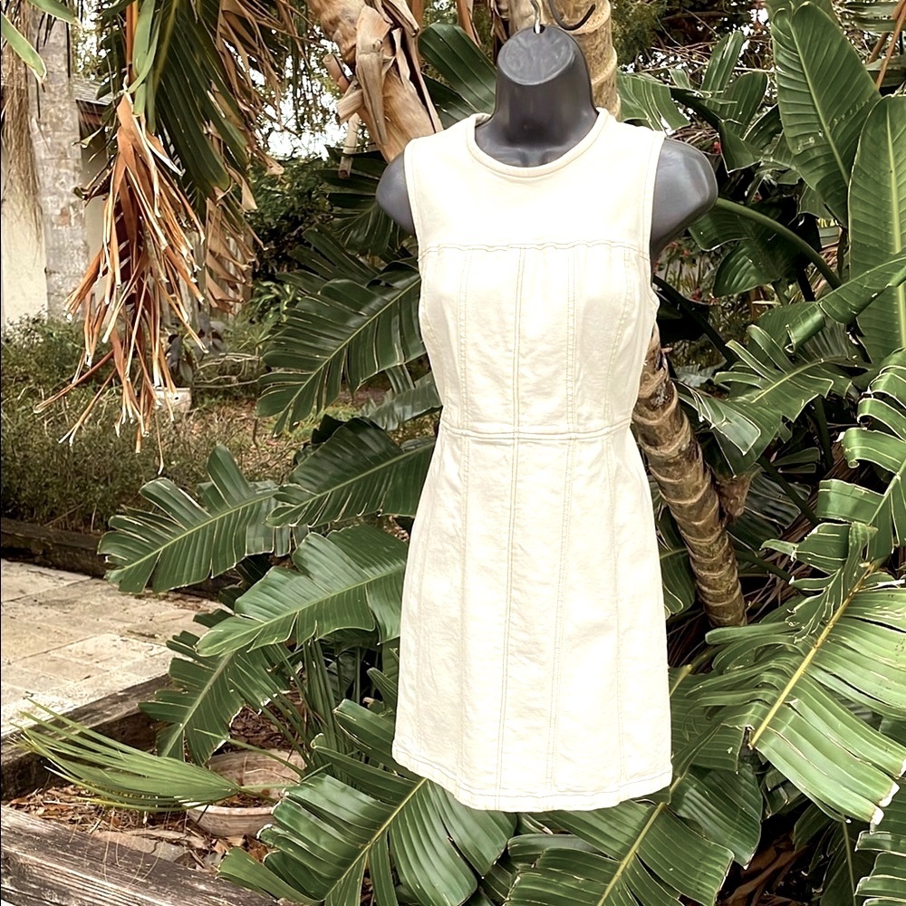Zara denim fit, and flare dress